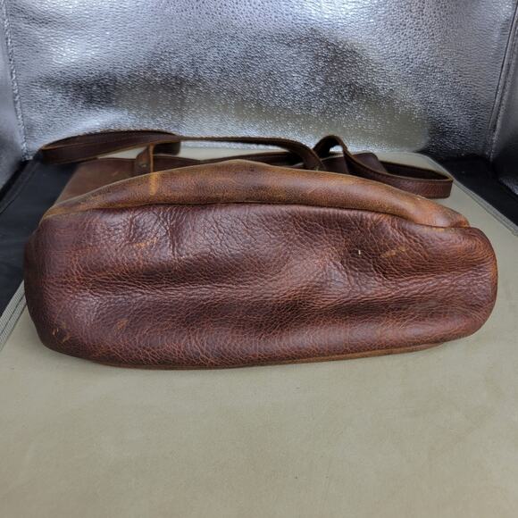 Cageless Birds Brown Leather Shoulder Bag Tote - Picture 10 of 13